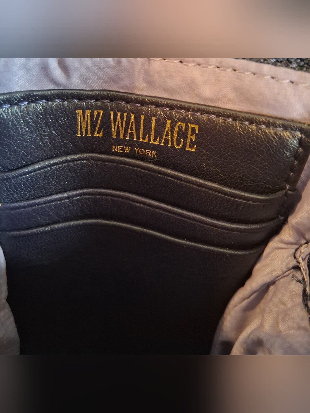 NWOT MZ Wallace Crosby Micro Navy Plush Quilt Casual Everyday Mini Purse Bag - Picture 13 of 13